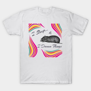 I Sleep and I Dream Things in Color T-Shirt